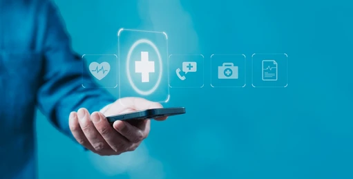 man holding cell phone medical 260nw 2444018447